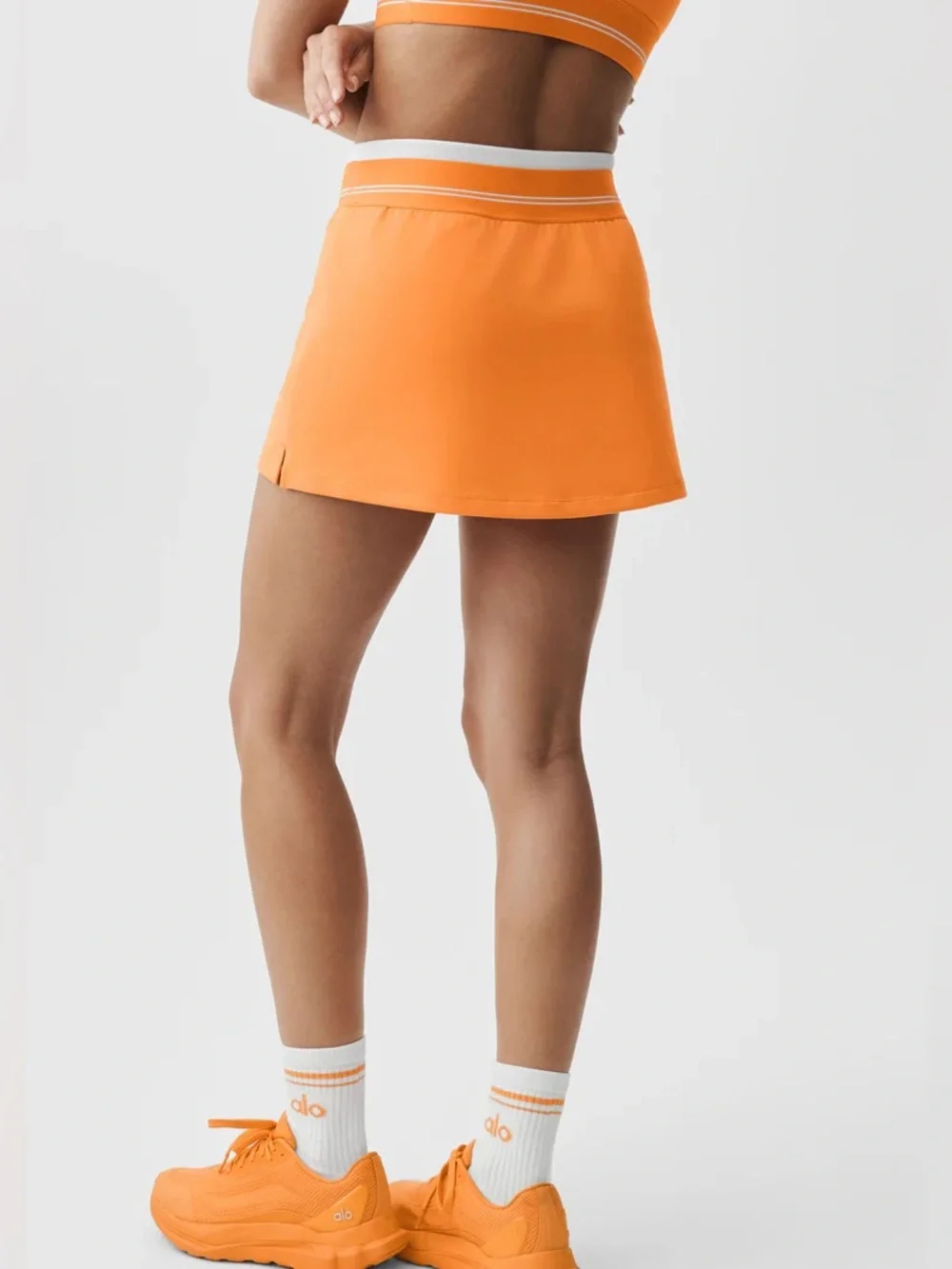 NWT ALO Airbrush Better Together Tennis Skirt - Satsuma Breeze - Size small